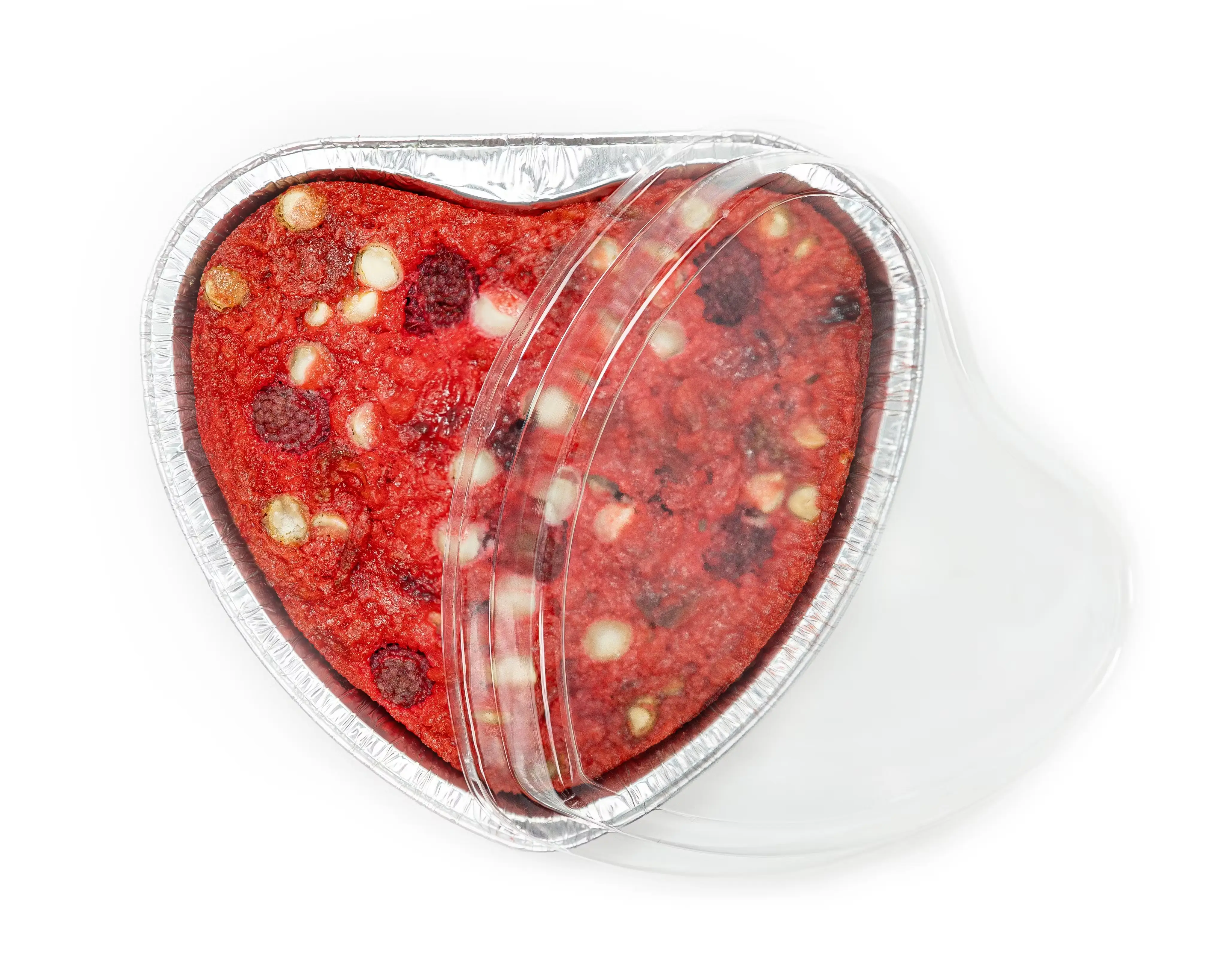 Valentineâs Day Raspberry White Chocolate Bread Pudding Tray