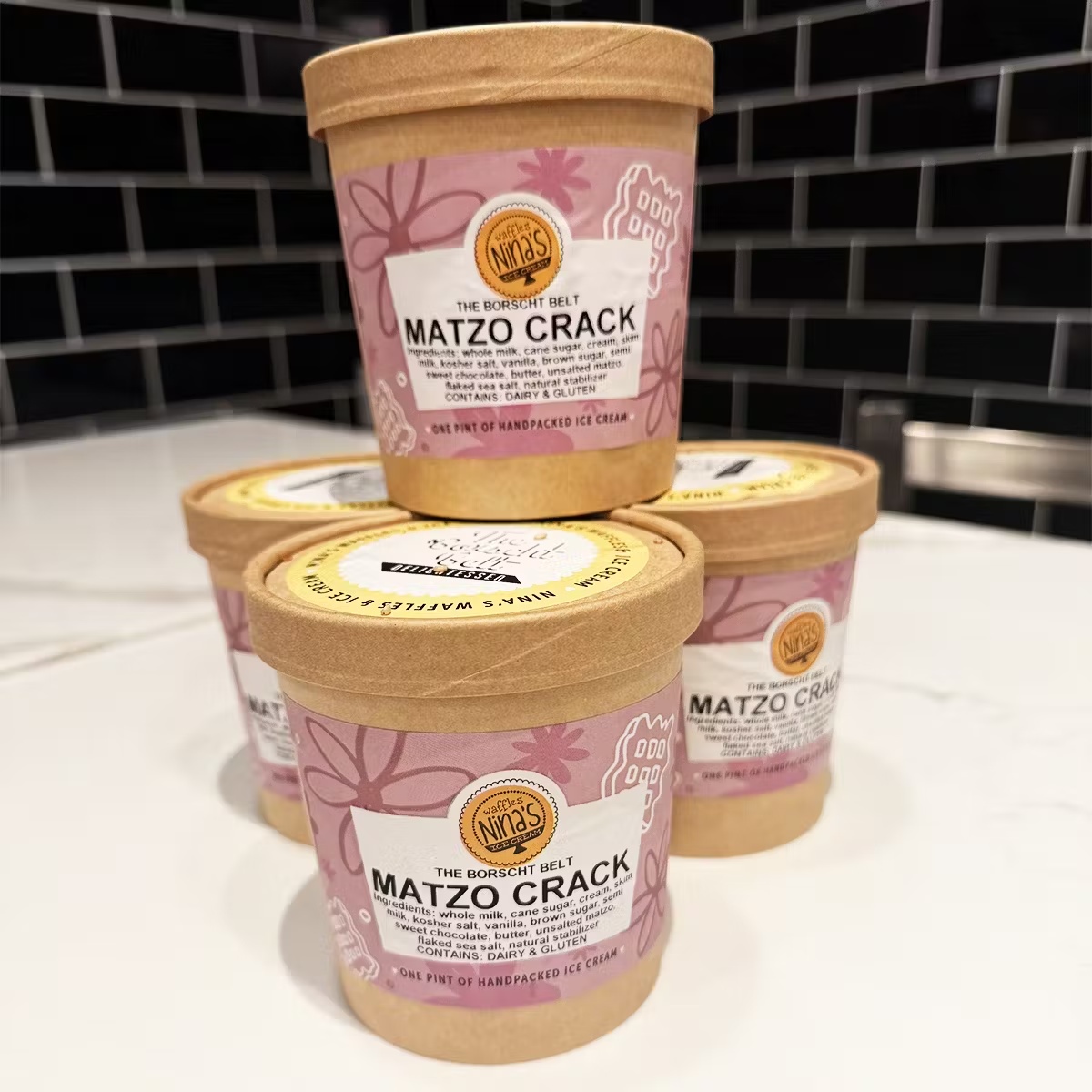 Matzo Crack Ice Cream - 4 Pints