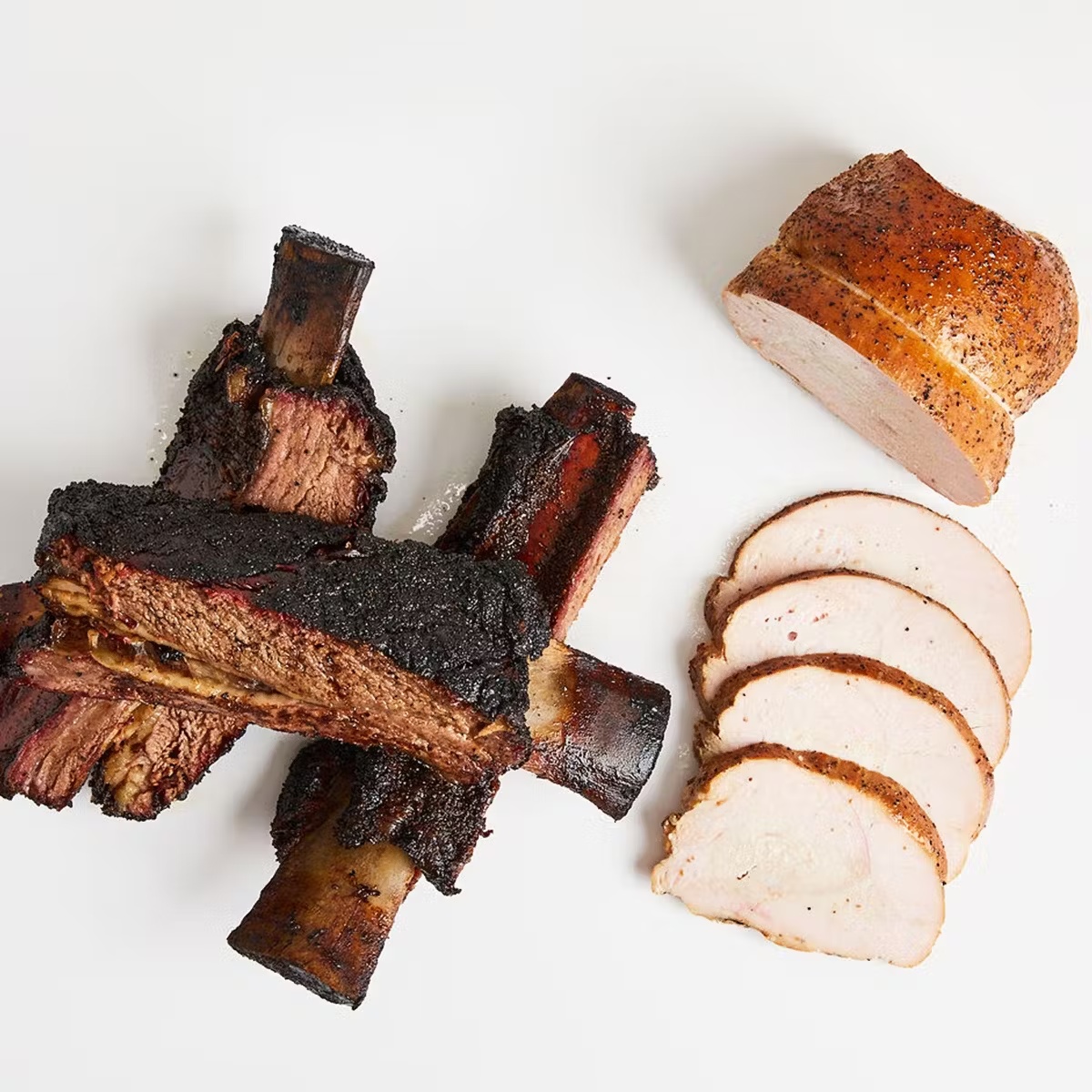 Beef Ribs + Turkey Breast Combo for 6-8