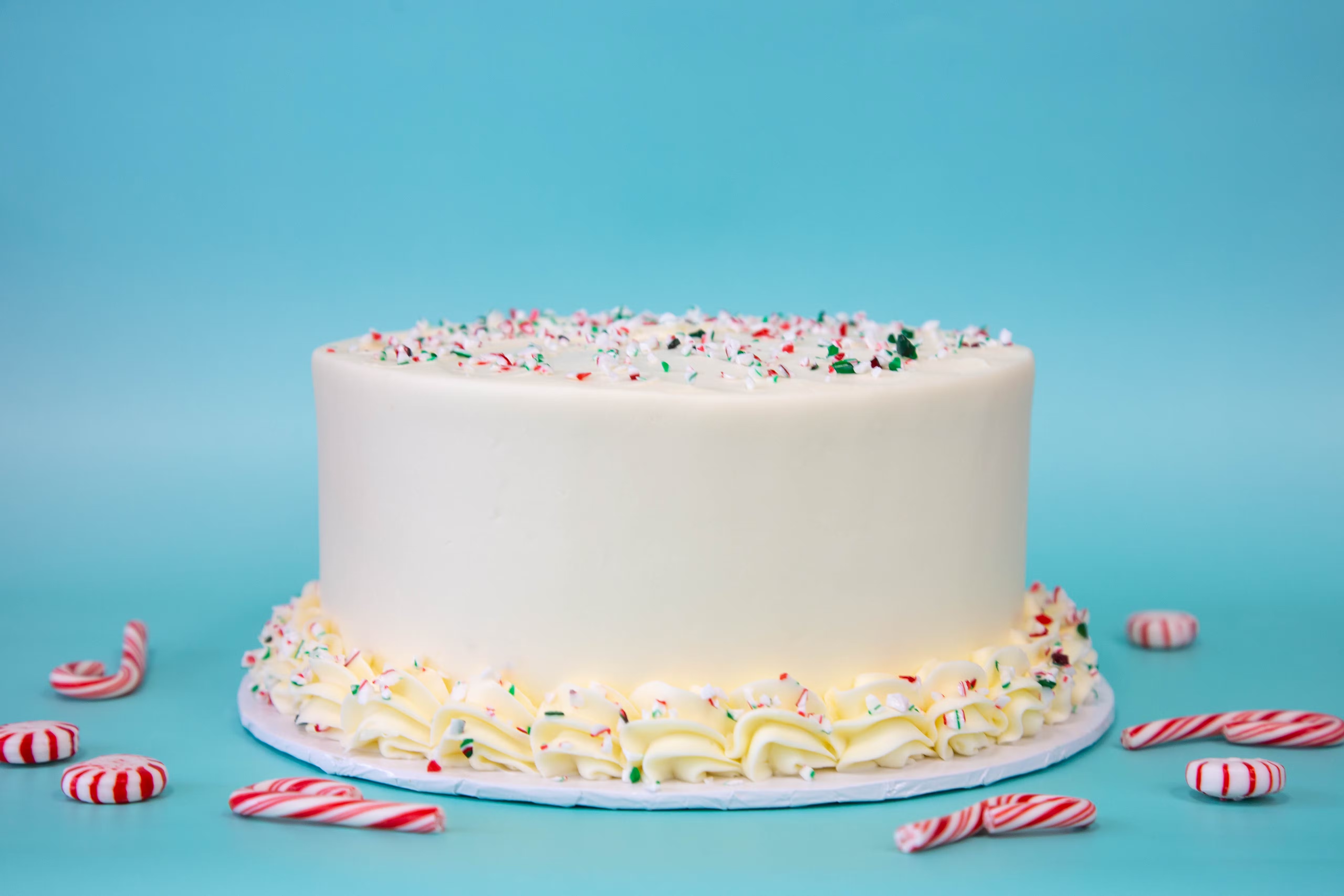 Christmas Candy Cane Cake