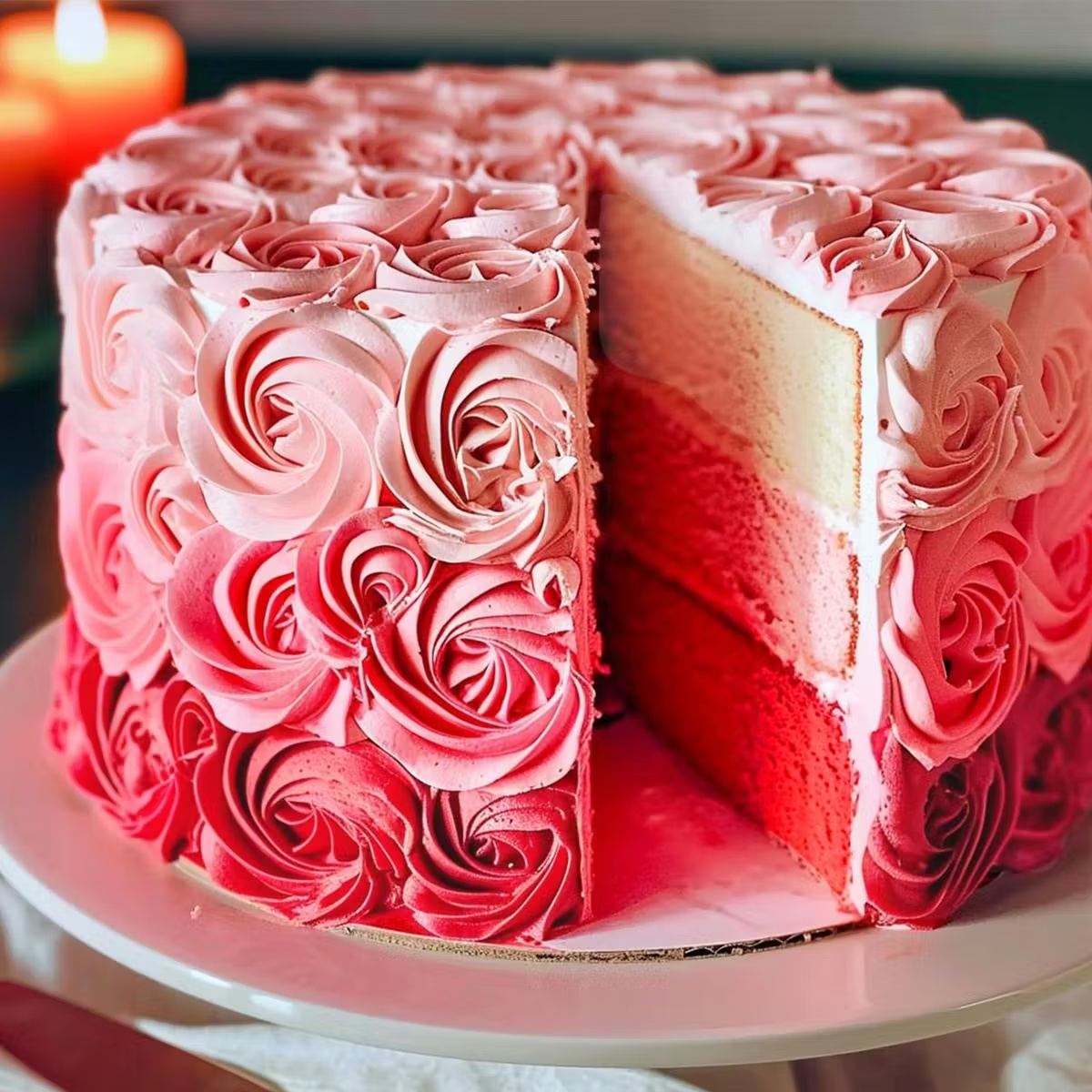 Pink Ombré Cake