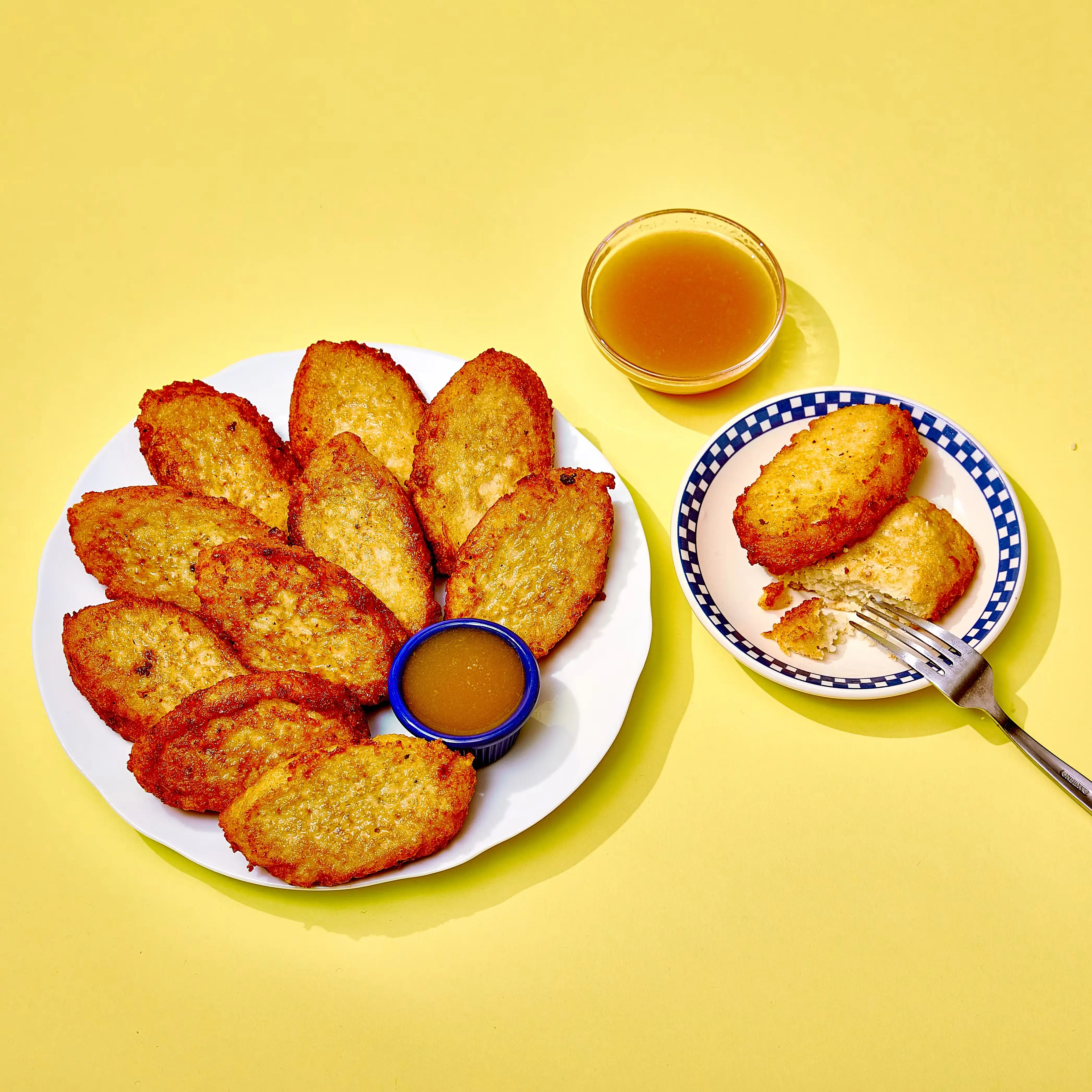 Homemade Potato Latkes + Apple Sauce (Kosher)