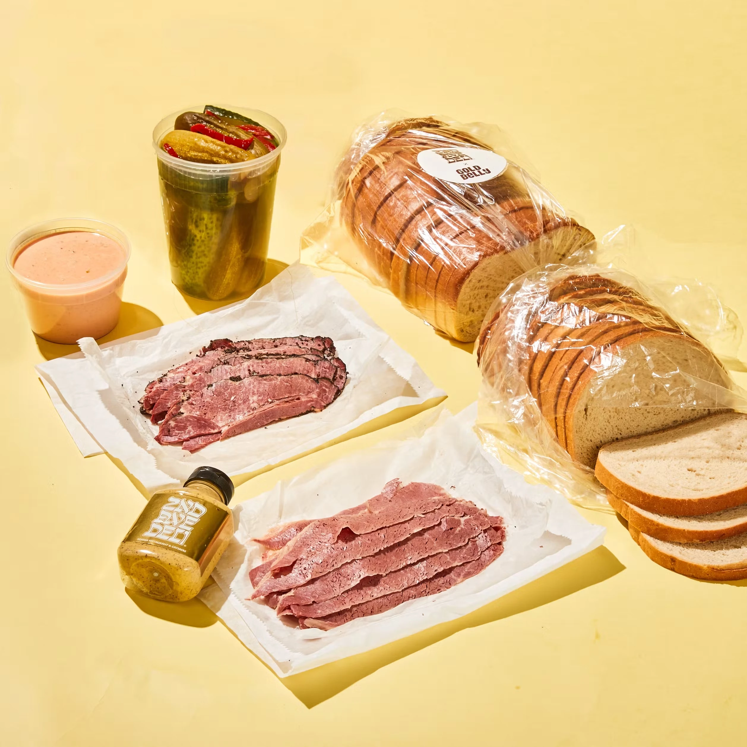 Kosher Corned Beef + Pastrami Sandwich Kit for 6-8
