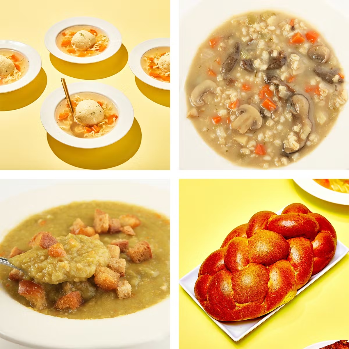 Kosher Soup Trio + Challah Combo