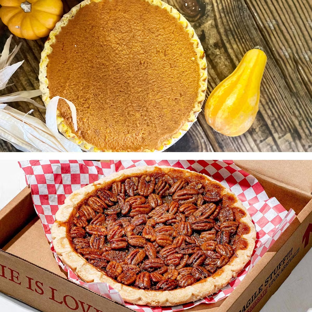 Holiday Pumpkin Pie + Pecan Pie - 2 Pack