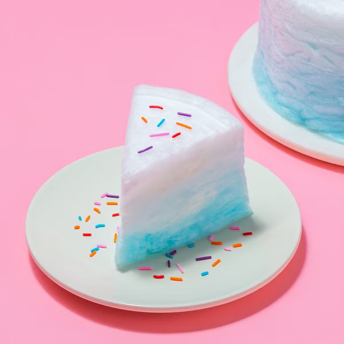 Blue Razz OmbrÃ© Cotton Candy Floof Cake