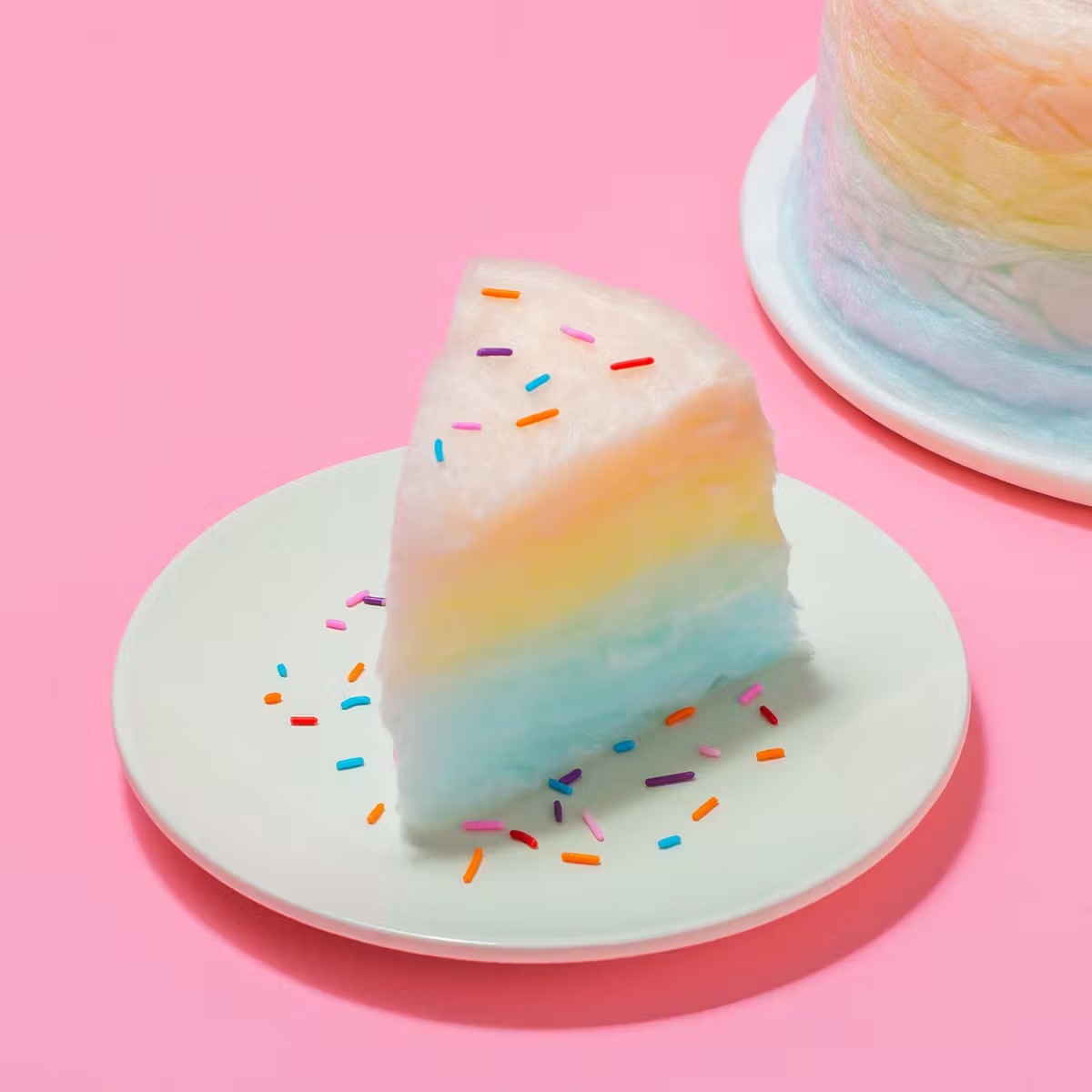 "Hold the Pink" Rainbow Cotton Candy Floof Cake