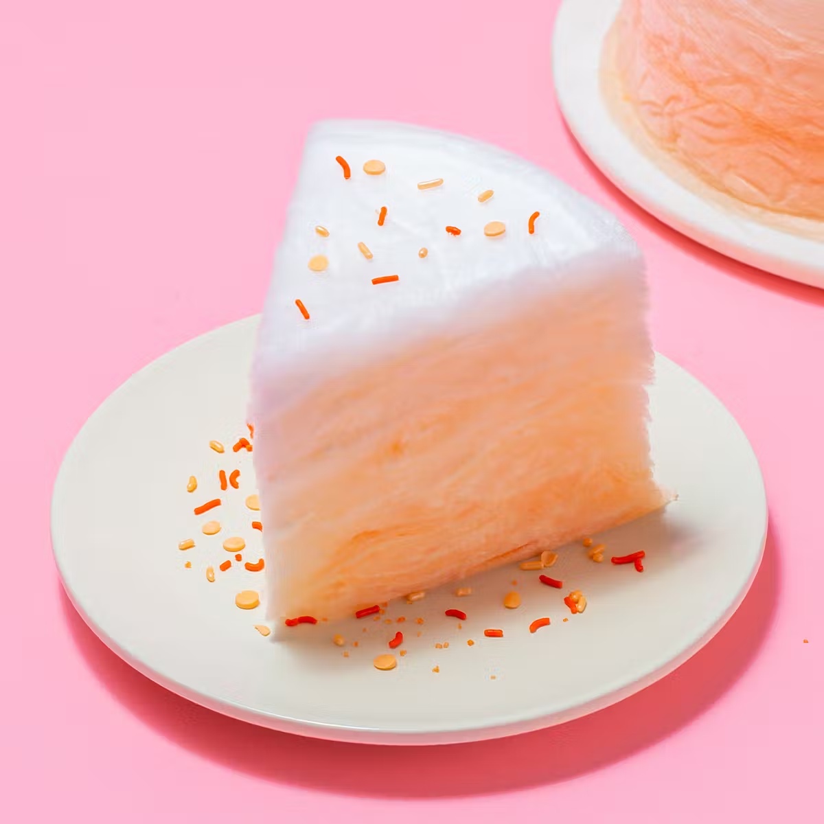 Peach-Mango OmbrÃ© Cotton Candy Floof Cake