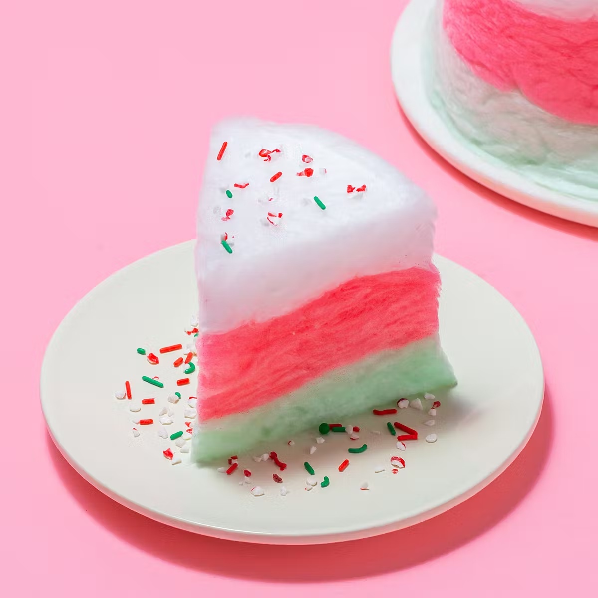 Christmas Classic Cotton Candy Floof Cake
