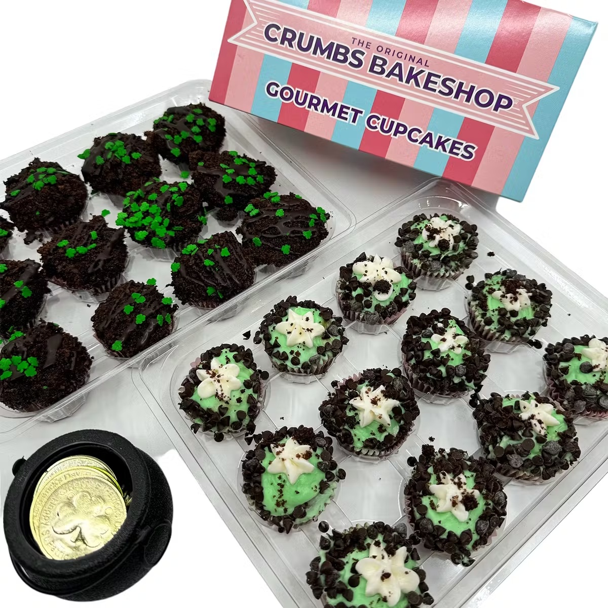 St. Patrick's Day Mini Cupcakes - 24 Pack