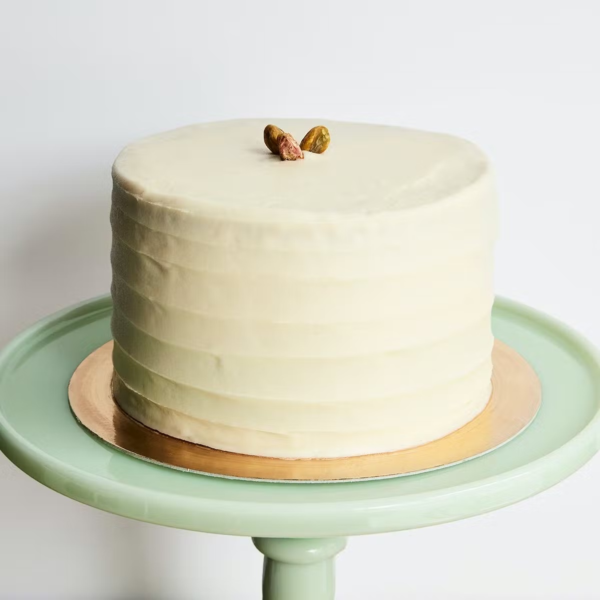 Gluten-Free Pistachio + Honey Buttercream Cake