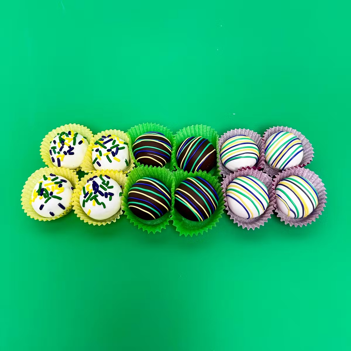 Mardi Gras Cake Balls