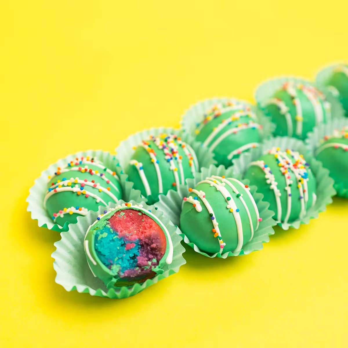 St. Patrick's Day Cake Balls