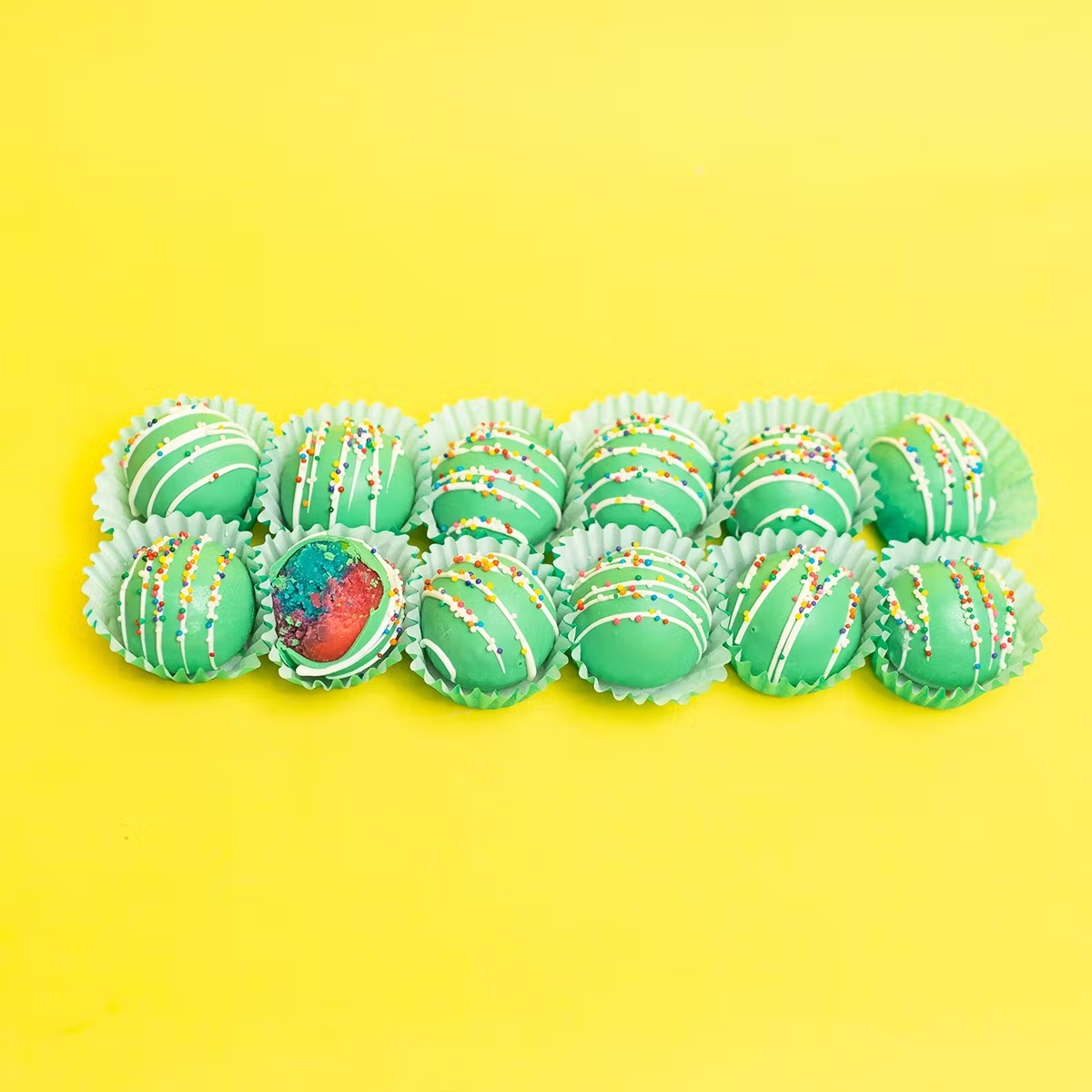 St. Patrick's Day Cake Balls