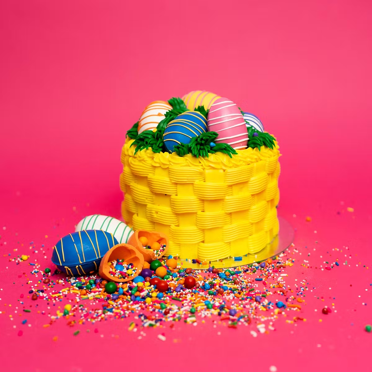 Easter Egg Basket Cake