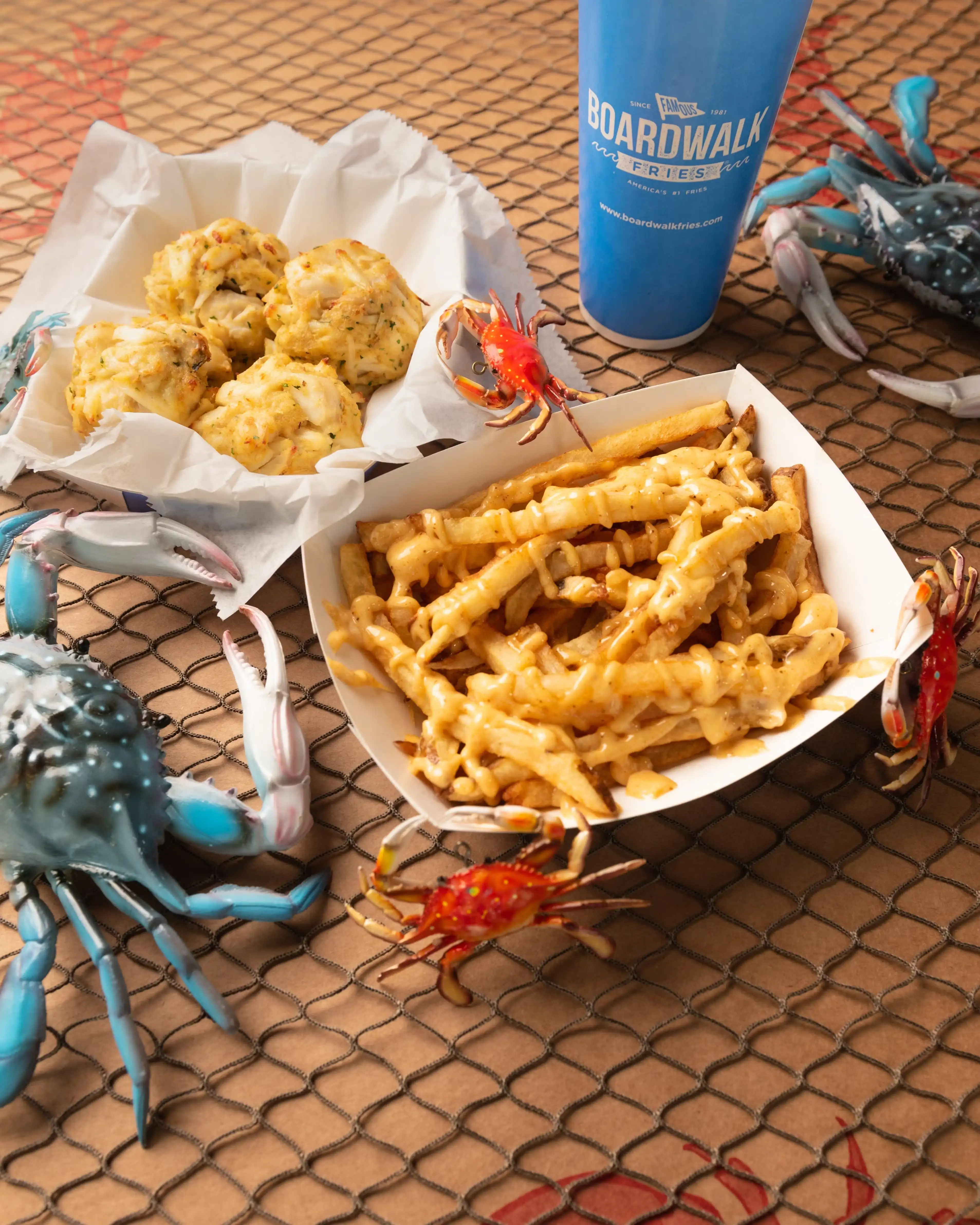 Crab Cakes + Boardwalk Fries