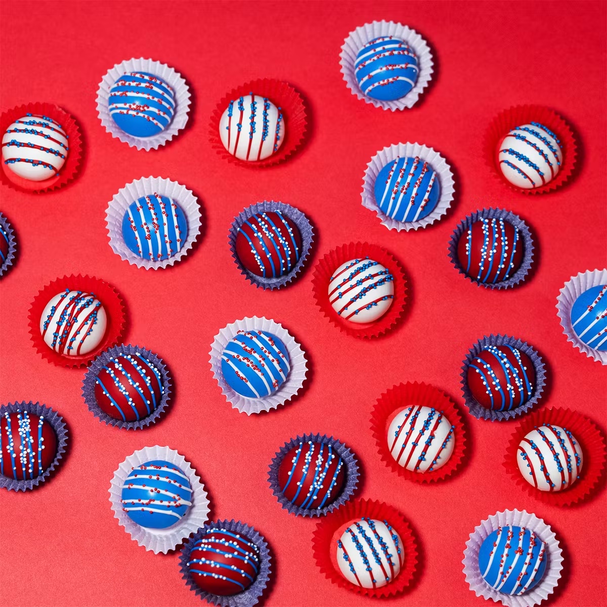 Patriotic Cake Balls