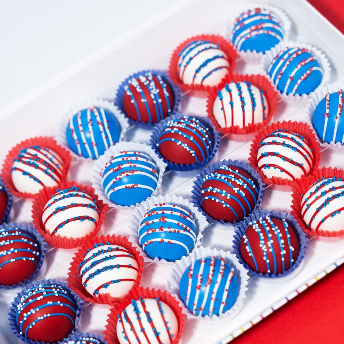 Patriotic Cake Balls