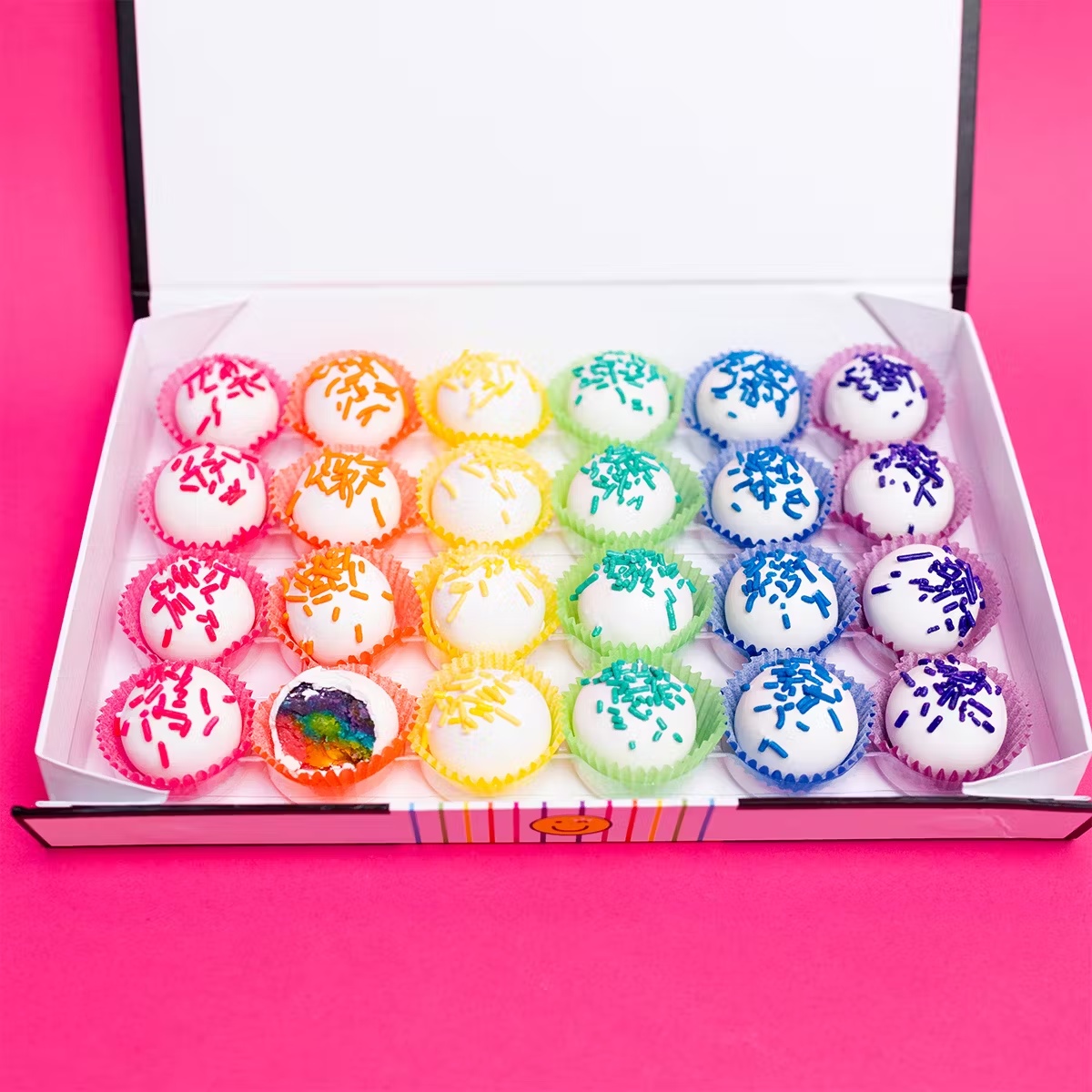 Rainbow Birthday Cake Balls