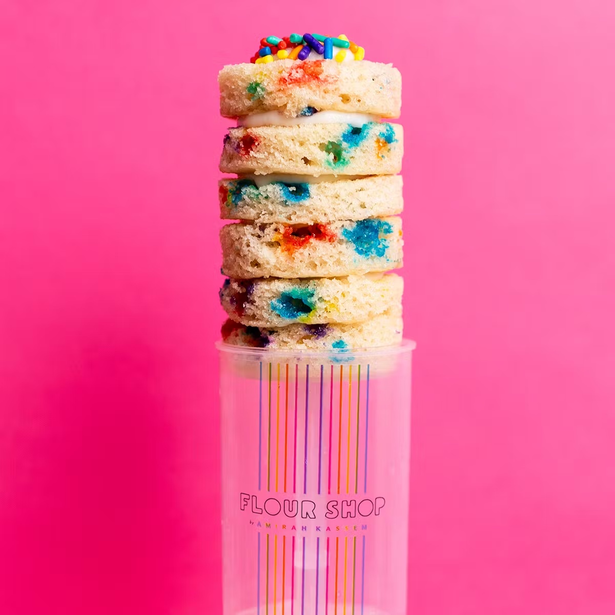 Vegan & Gluten Free Sprinkle Cake Push Pops