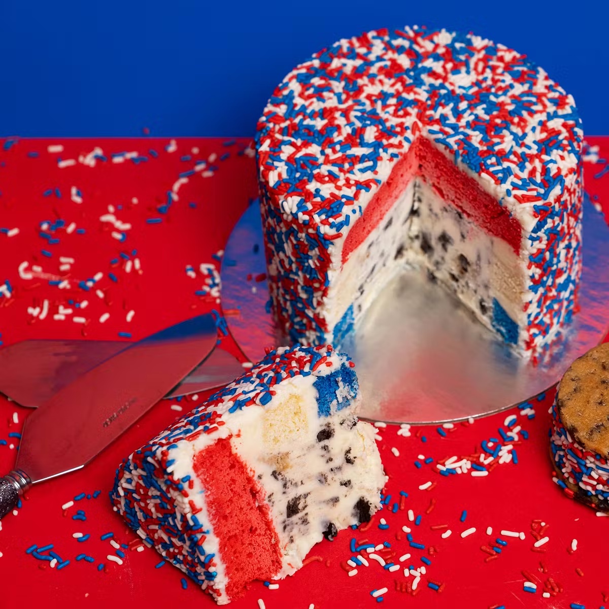 Patriotic Ice Cream Cake