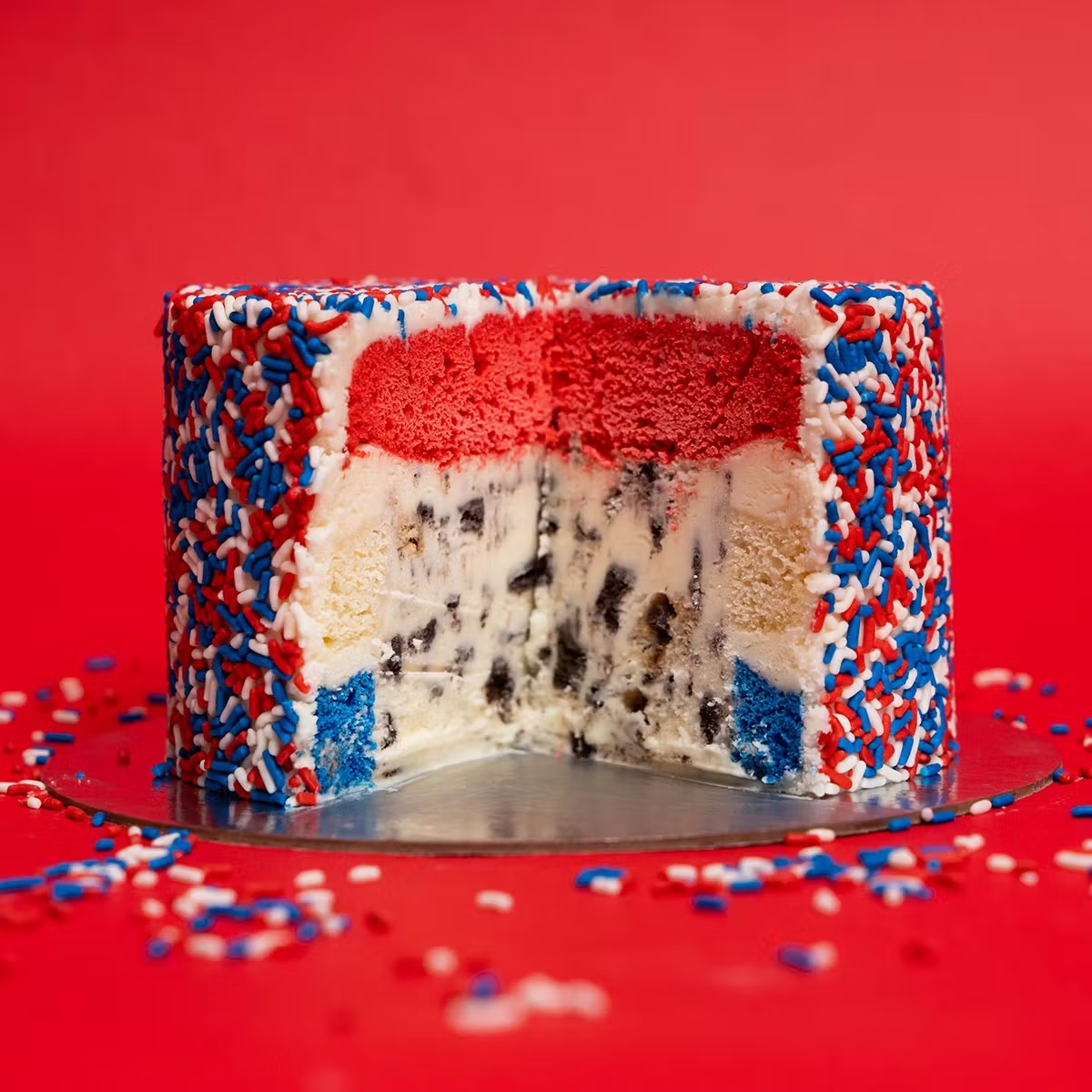 Patriotic Ice Cream Cake
