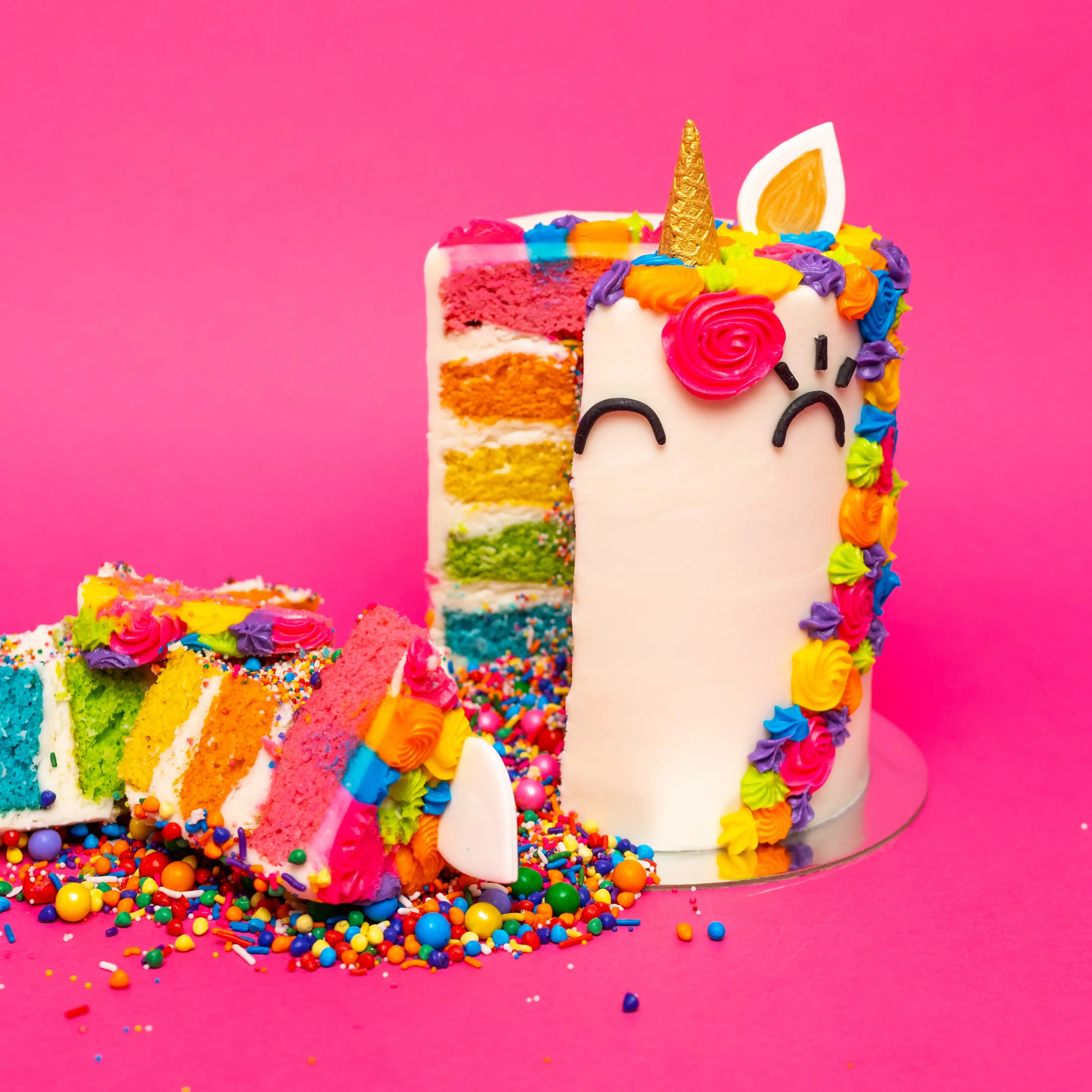 "Cara The Unicorn" Rainbow ExplosionÂ® Cake