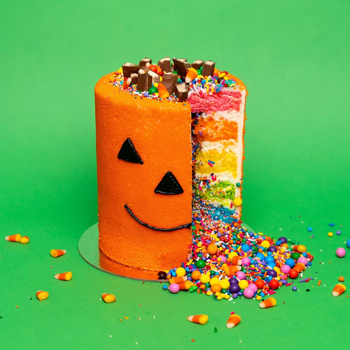 Halloween Vanilla Rainbow ExplosionÂ® Cake