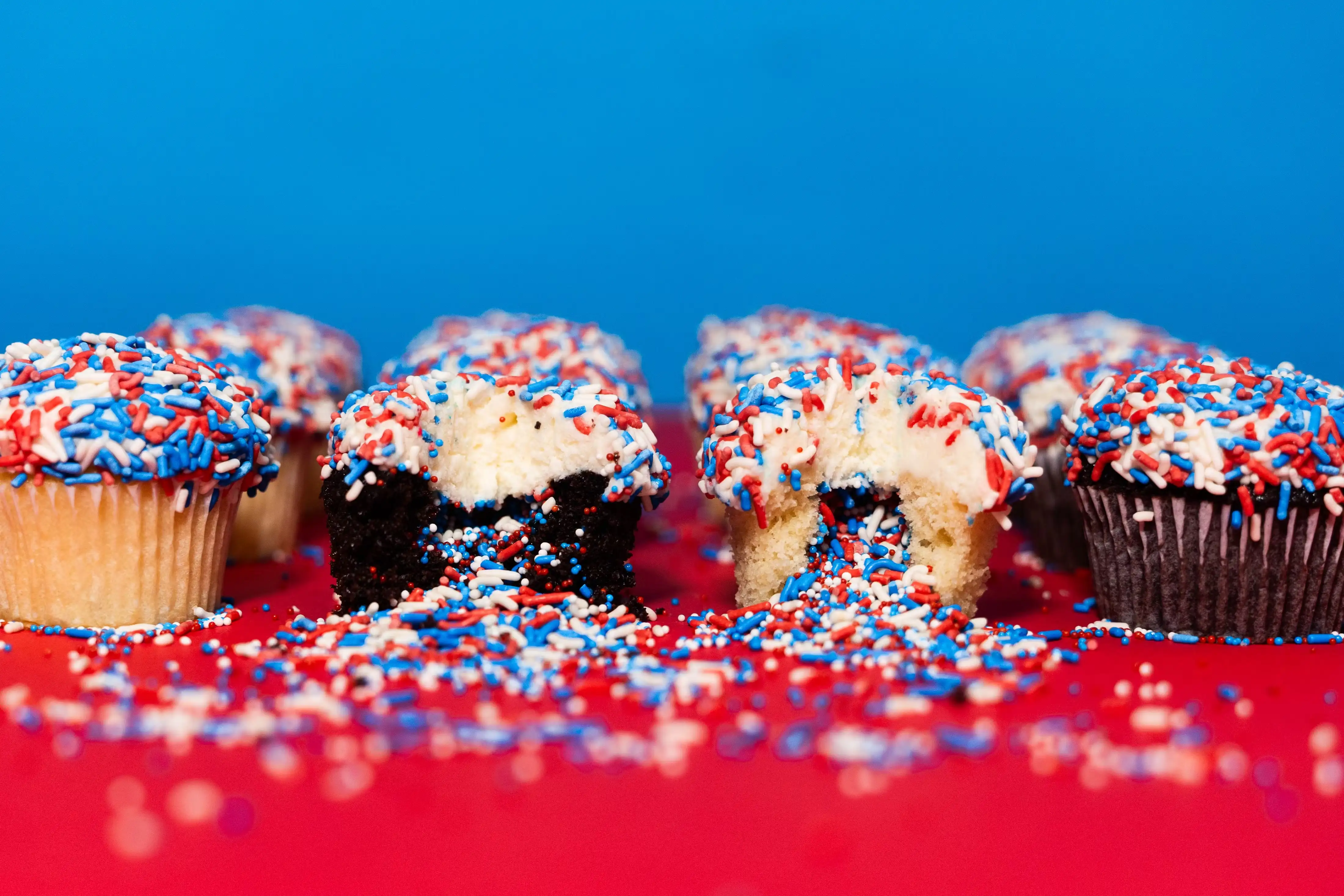 Patriotic ExplosionÂ® Cupcakes - 12 Pack