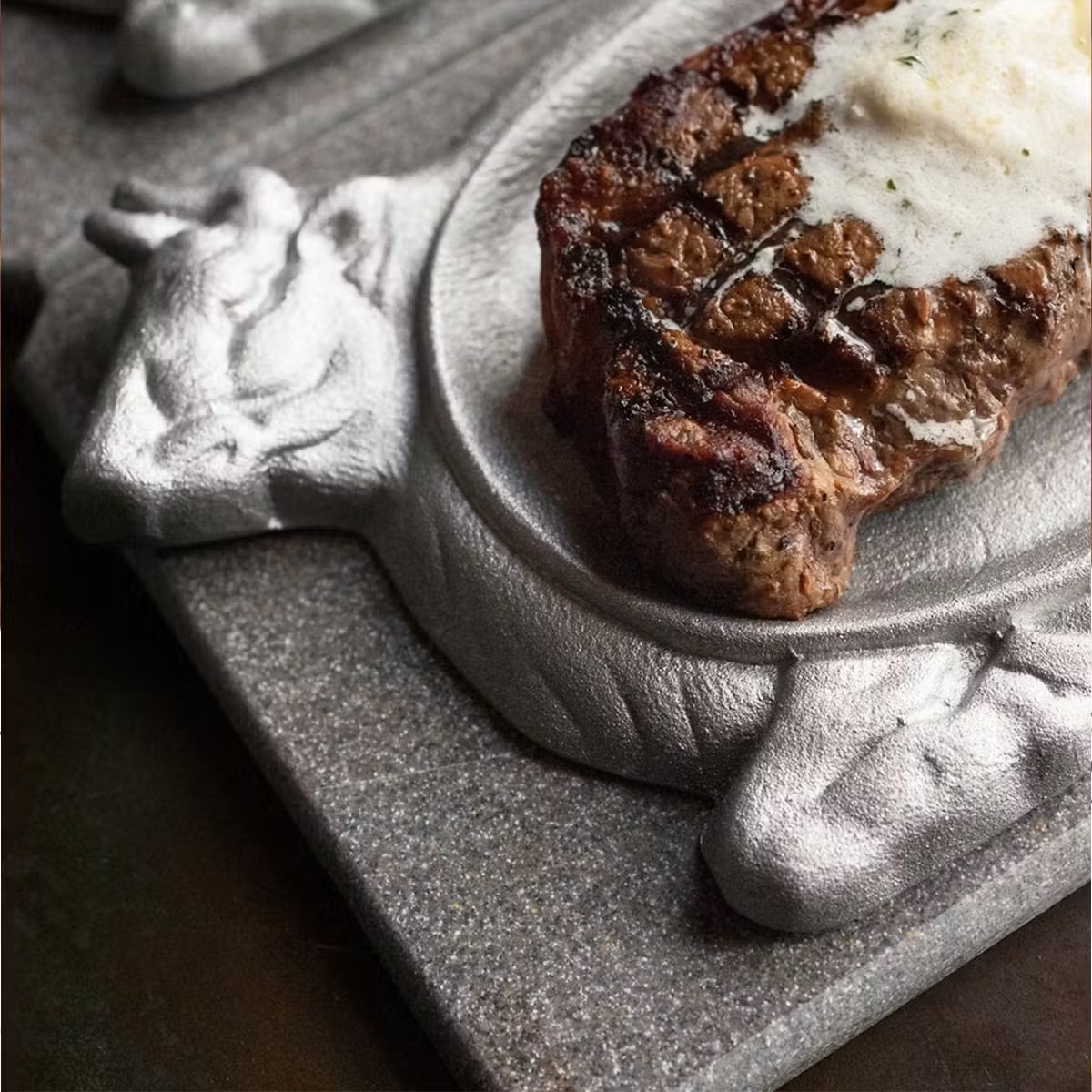 "Sizzling Cow" Serving Platter