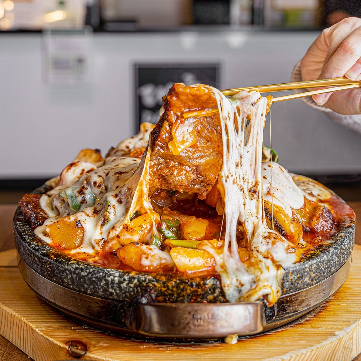 Signature "Kalbijjim" Cheese-Covered Braised Beef Short Rib Stew