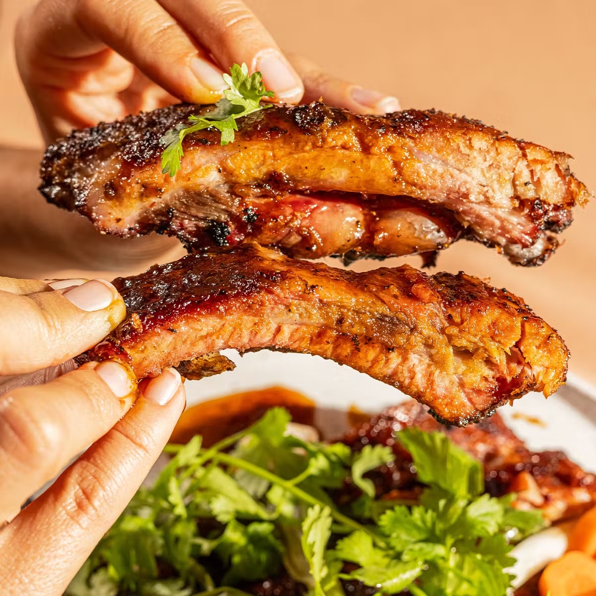 Smoked Baby Back Duroc Pork Ribs
