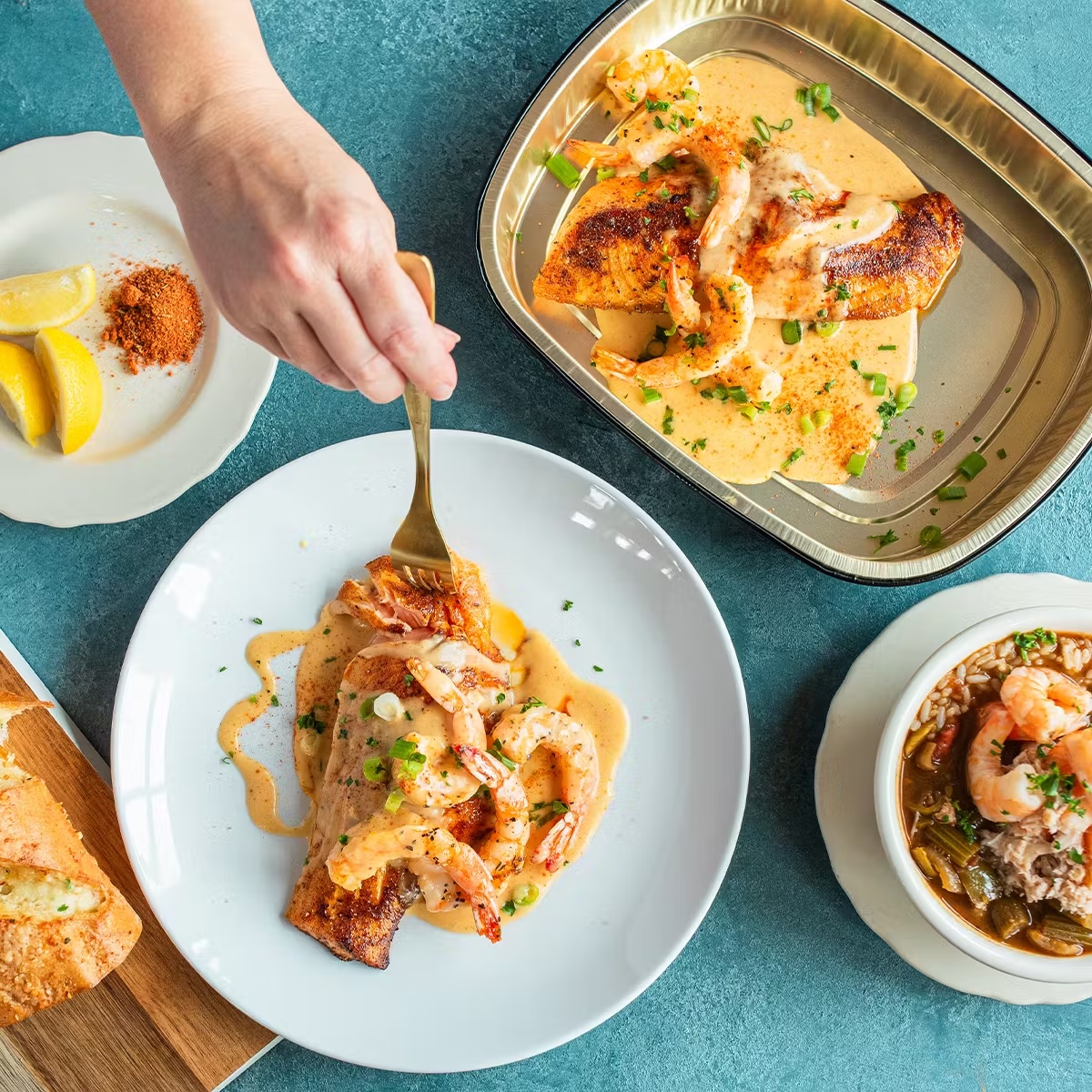 Cajun Seafood Signature Dinner Kit for 2-3