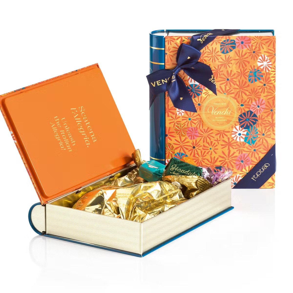 Assorted Italian Chocolate Gift Book Tin