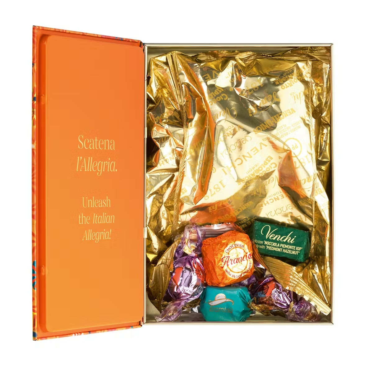 Assorted Italian Chocolate Gift Book Tin