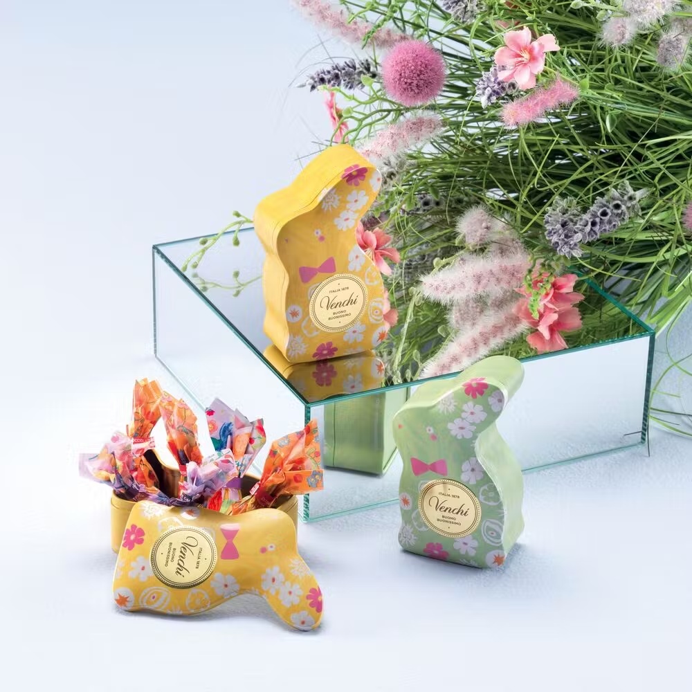 Easter Flower & Bunny Chocolate Egg Gift Tins