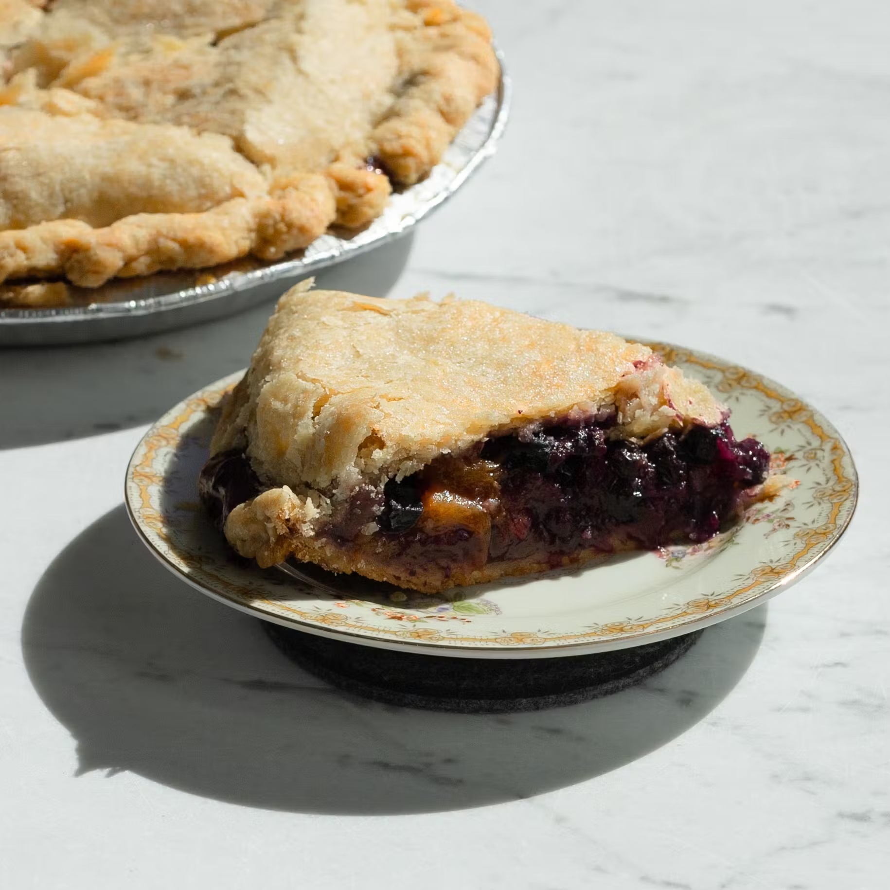 Blueberry Peach Pie