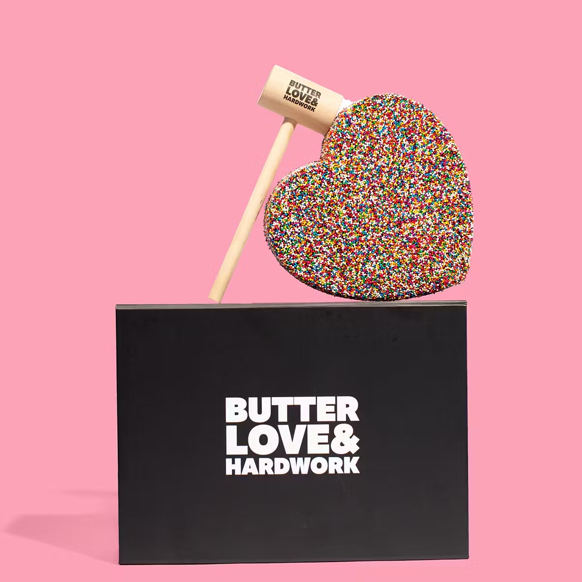 Breakable Chocolate Rainbow Heart Gift Box