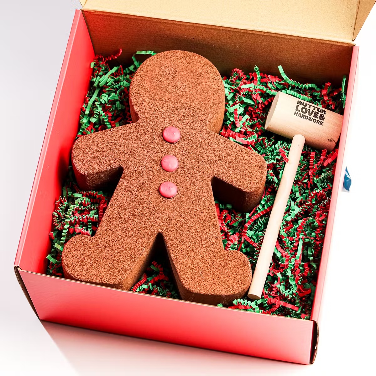 Breakable Chocolate "Gingerbread Man" Gift Box