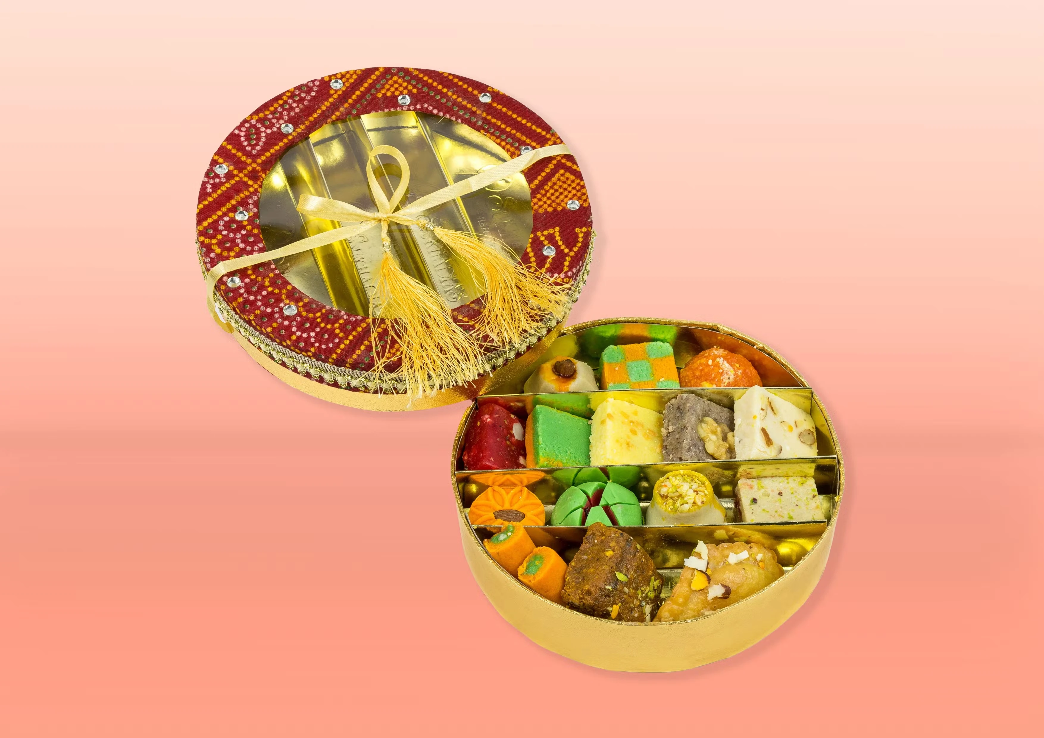 Bandhani Assorted Sweets Gift Box