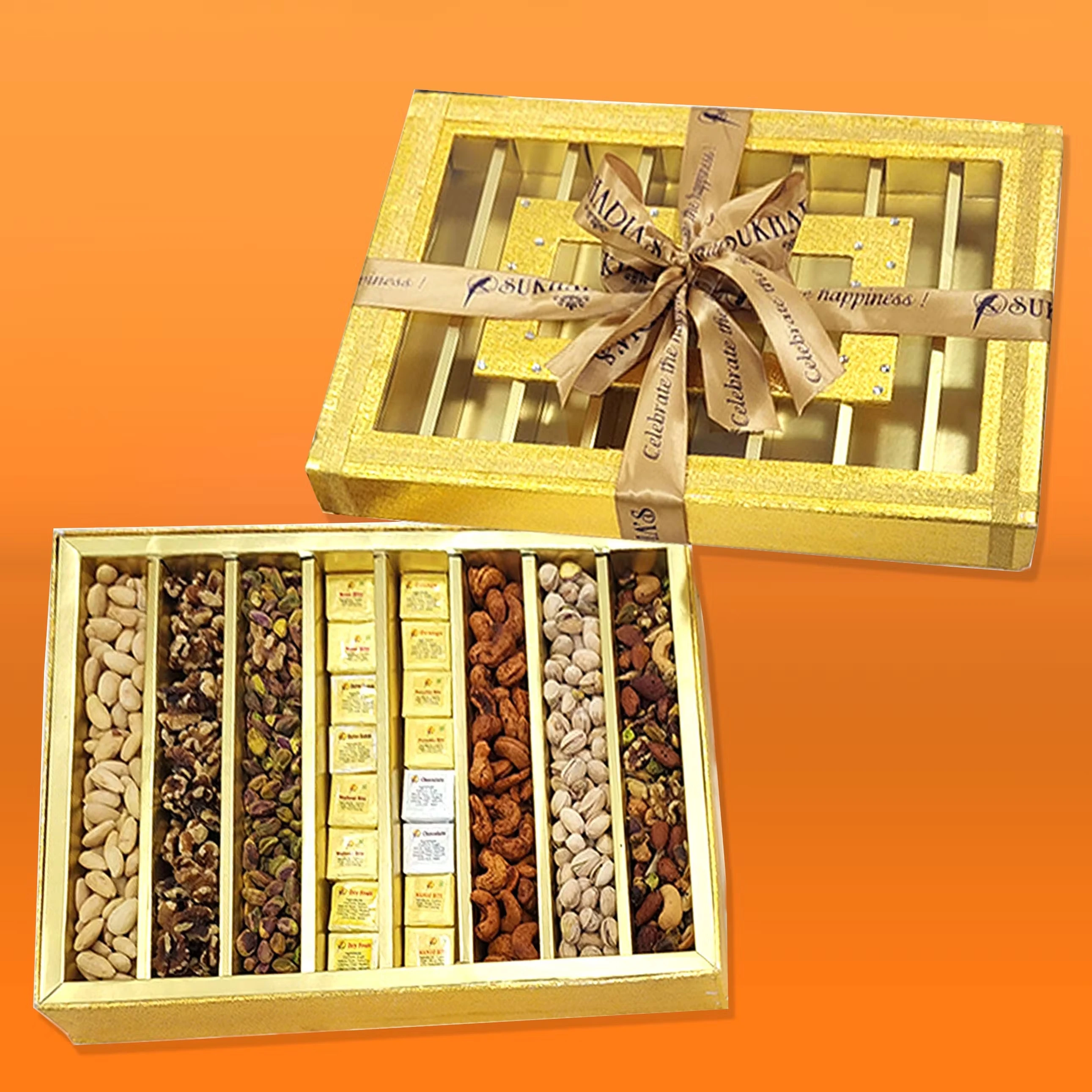 Golden Bites & Dried Fruit Gift Box