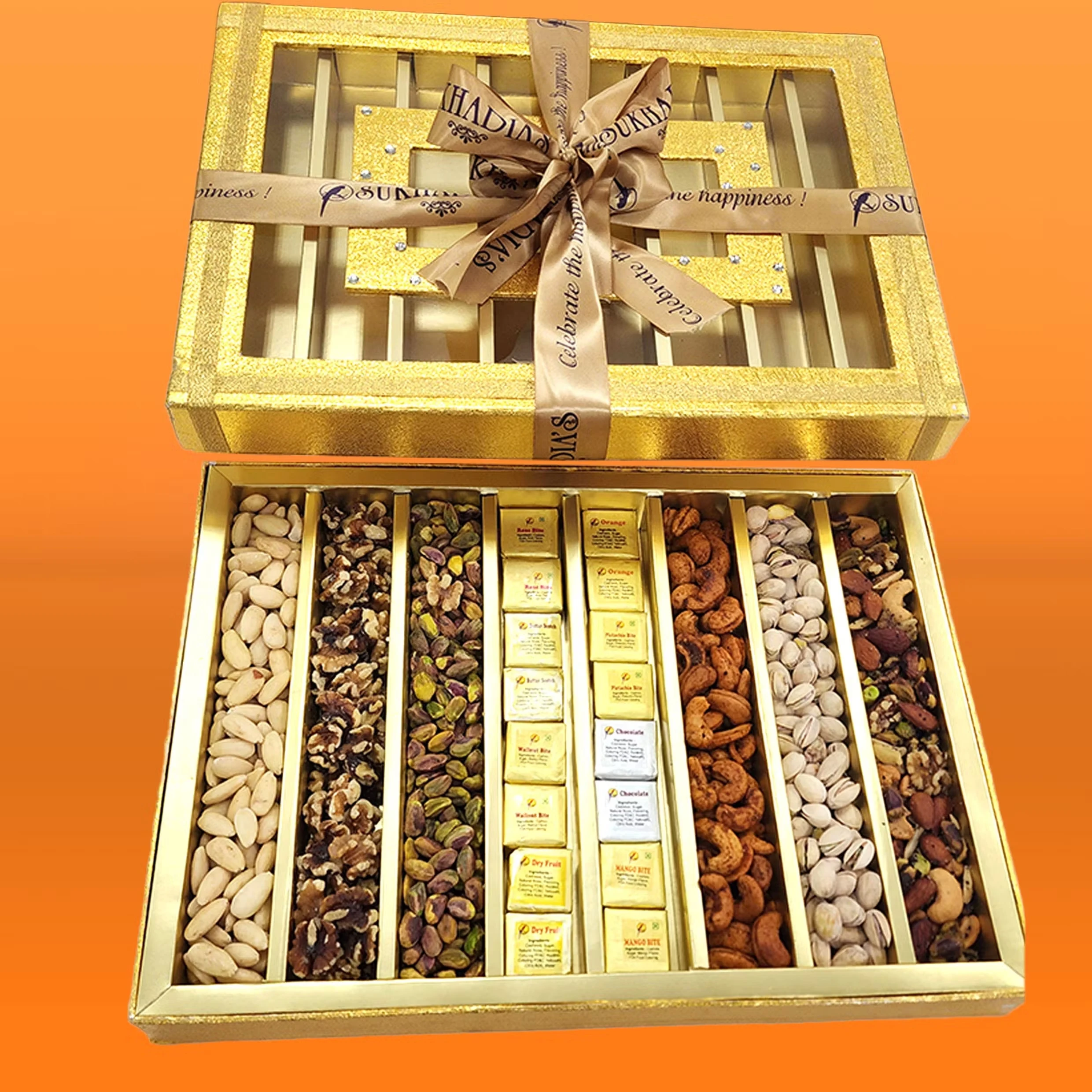Golden Bites & Dried Fruit Gift Box