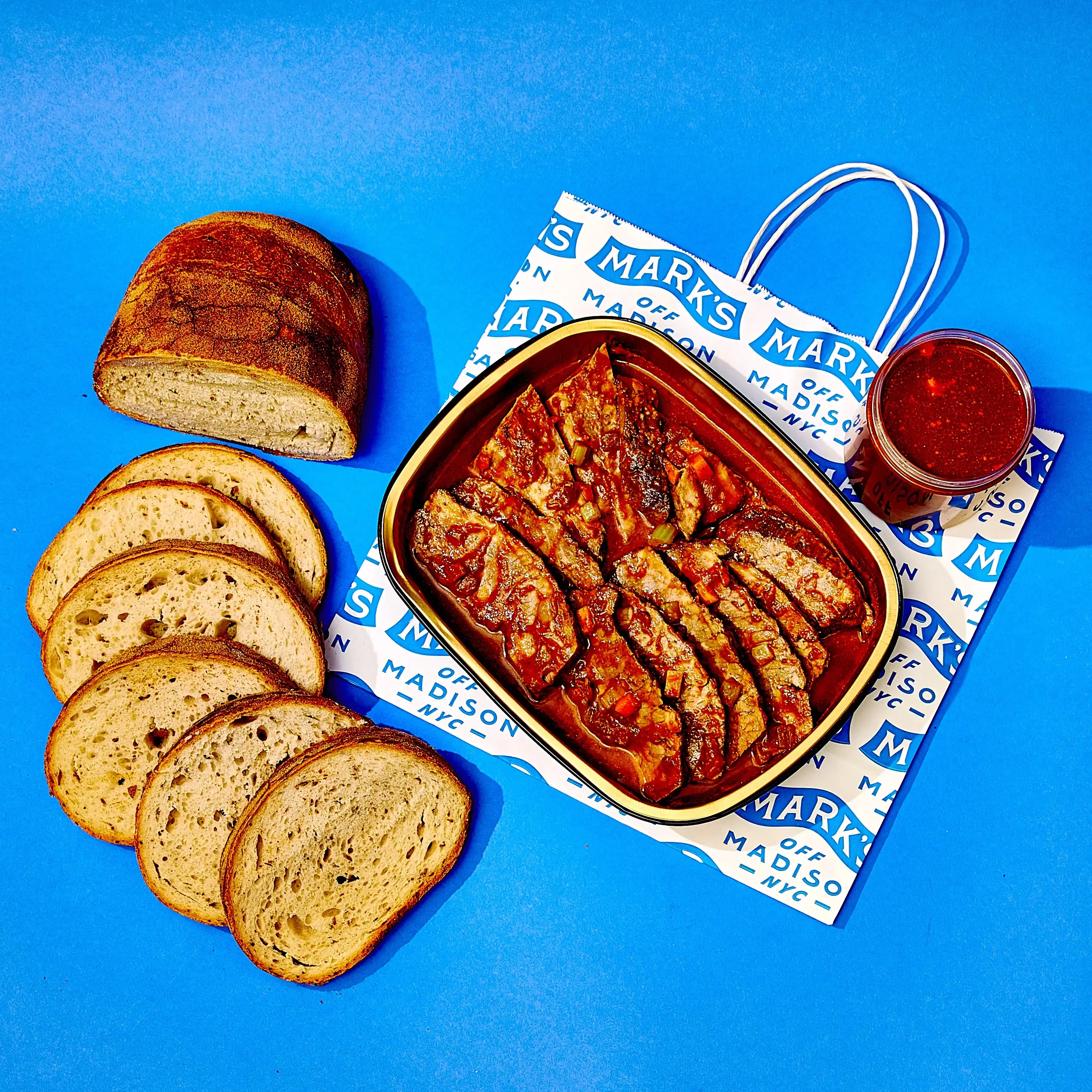 Famous Brisket + Rye Bread for 2-4