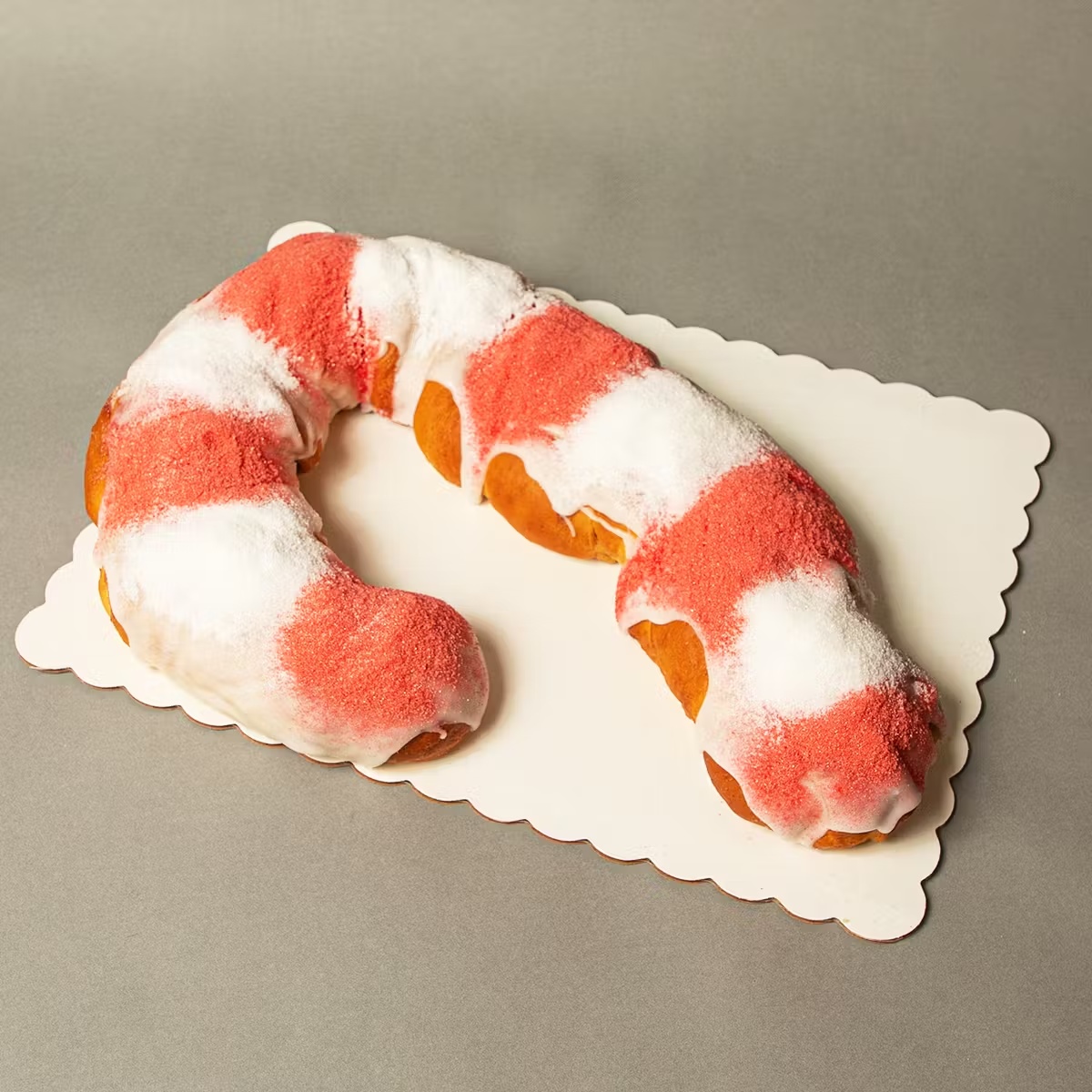 Candy Cane King Cake