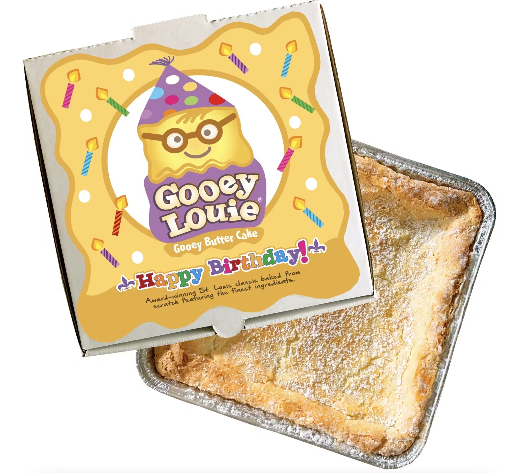Birthday Cake Gooey Butter Cake