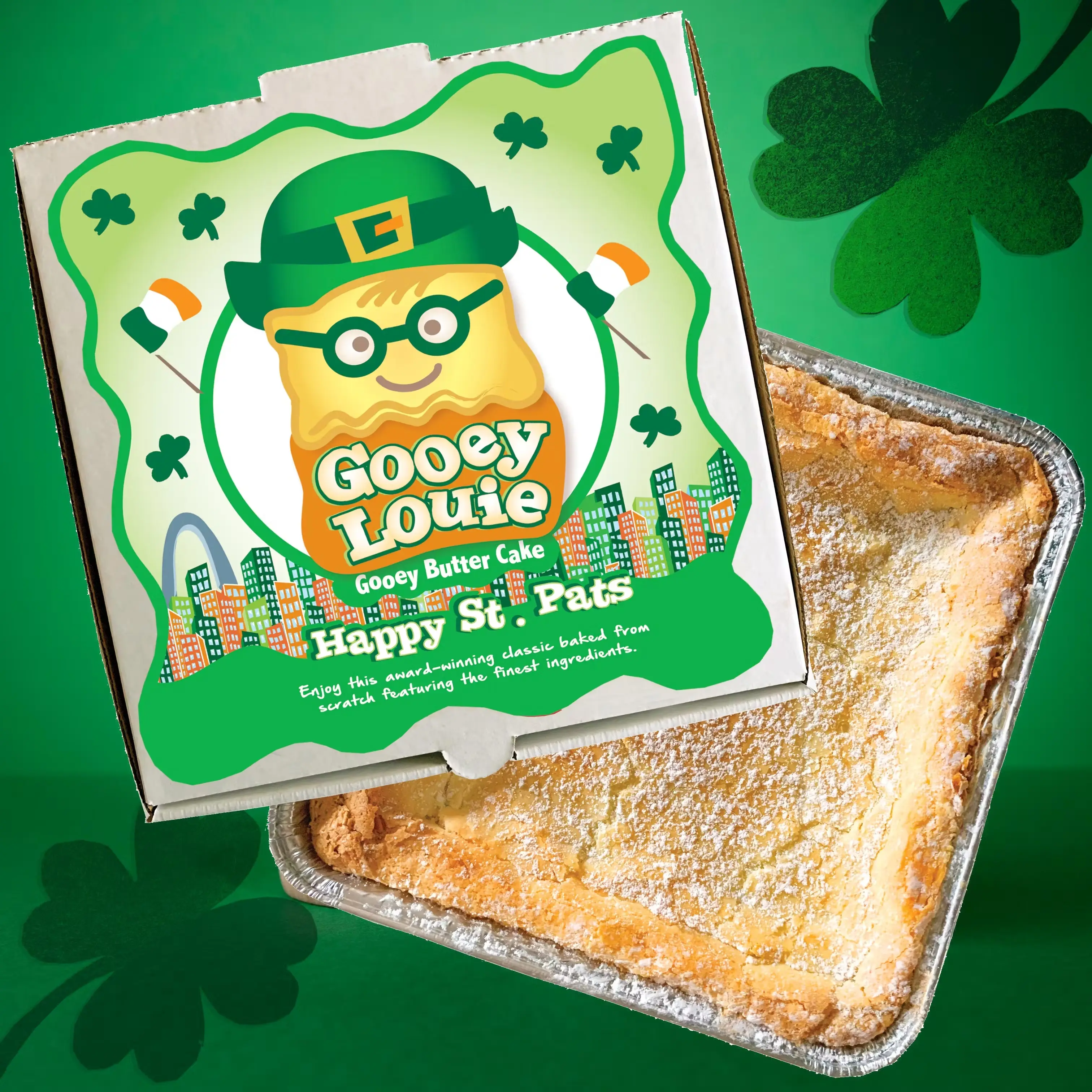 St. Patrick's Day Gooey Butter Cake - Choose Your Flavor
