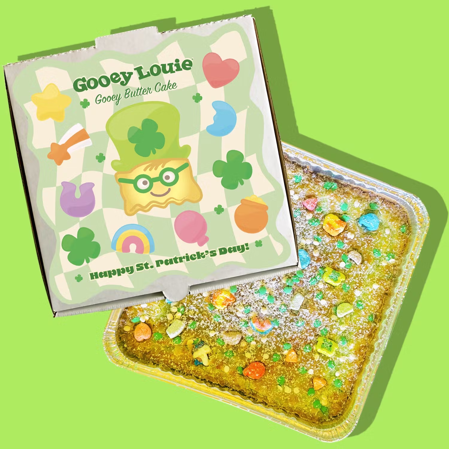 St. Patrick's Day Gooey Butter Cake - Choose Your Flavor
