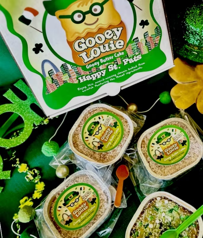 St. Patrick's Day Mini Gooey Butter Cake Sampler - 6 Pack