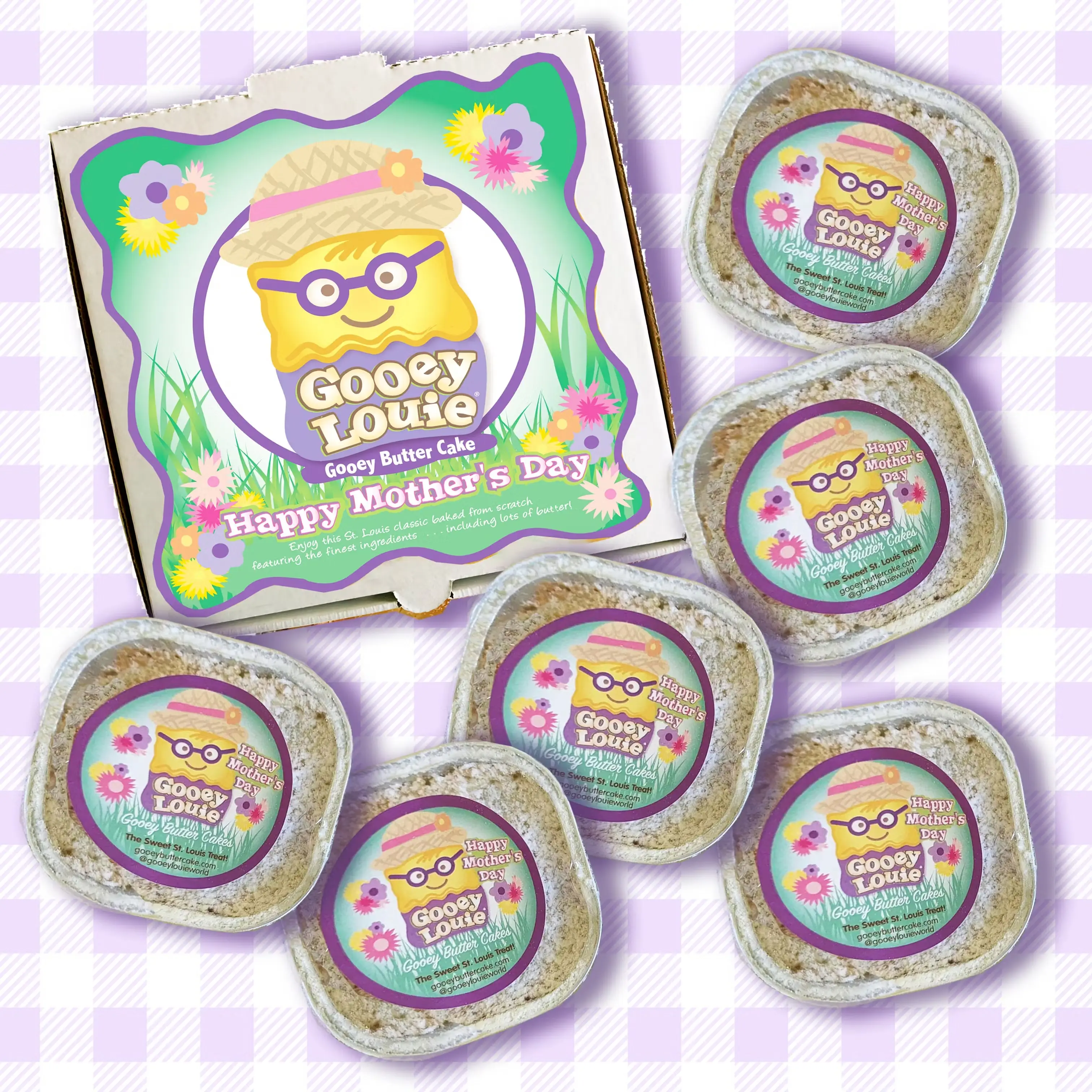 Mother's Day Mini Gooey Butter Cakes - Choose Your Own 6 Pack