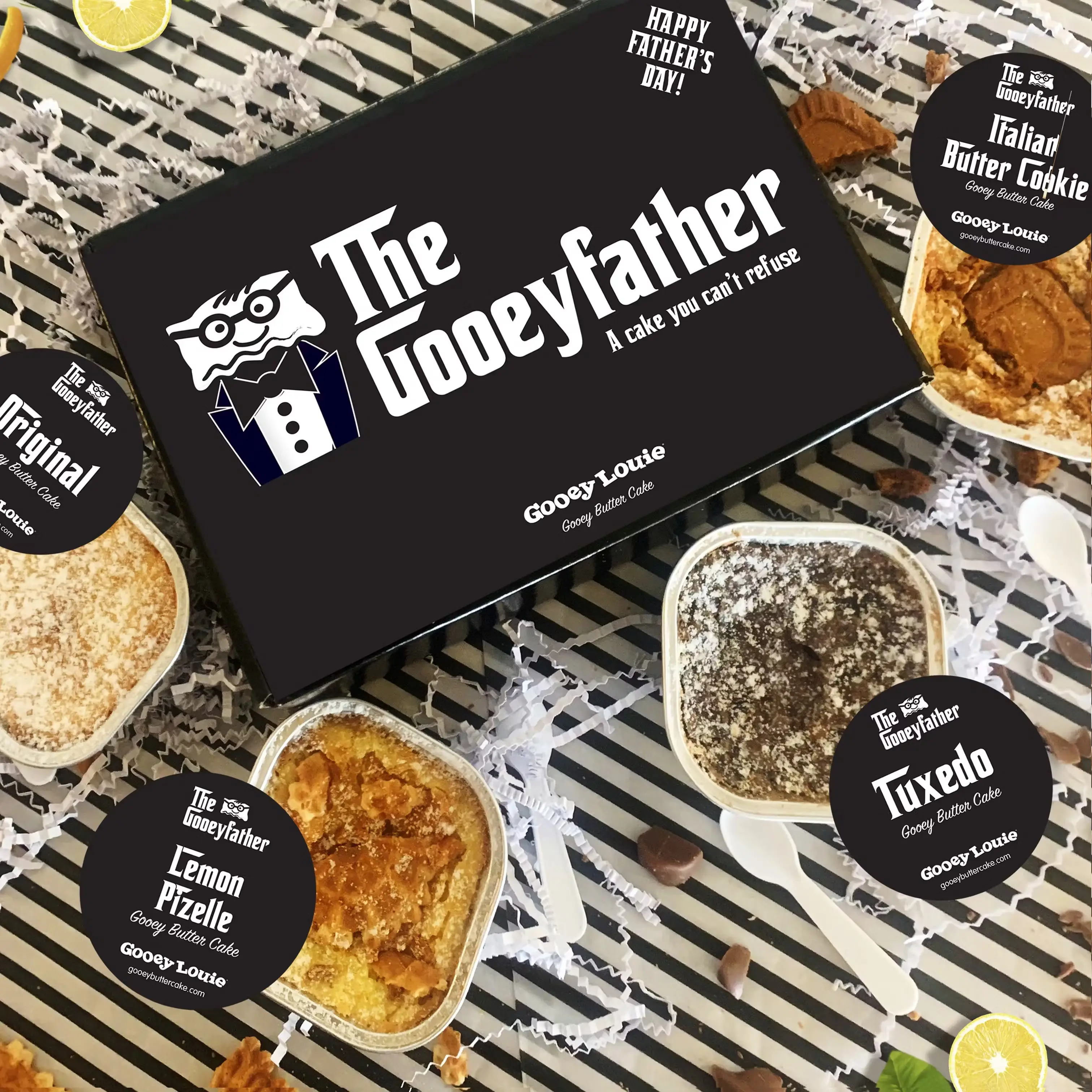Father's Day Mini Gooey Butter Cake Sampler